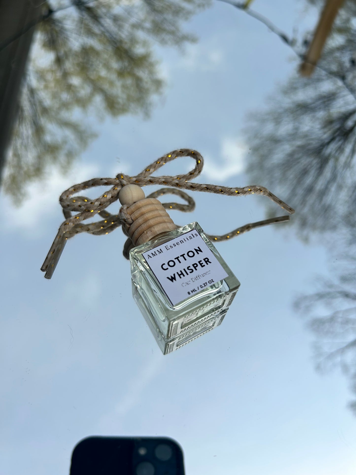 Cotton Whisper Hanging Car Diffuser